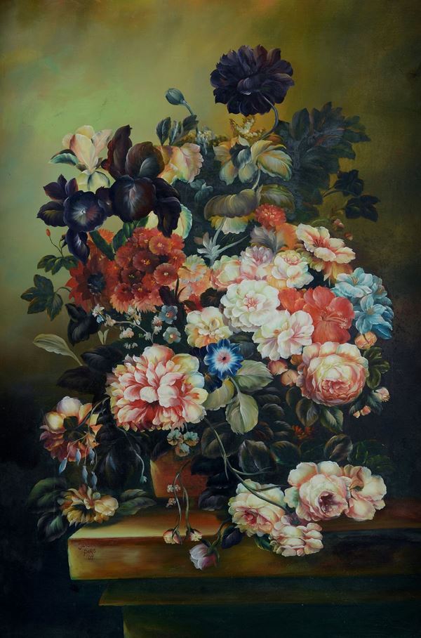 Johan Laurentz  Jensen - Still life study with flowers