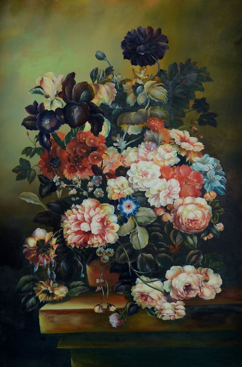 Johan Laurentz Jensen - Studio di Natura Morta con Fiori