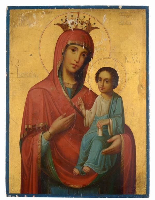 Scuola Russa, XX sec. - Madonna con bambino