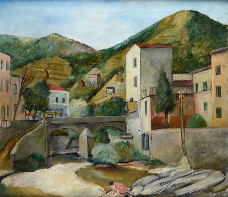 Silvio Pucci - Paesaggio con Ponte