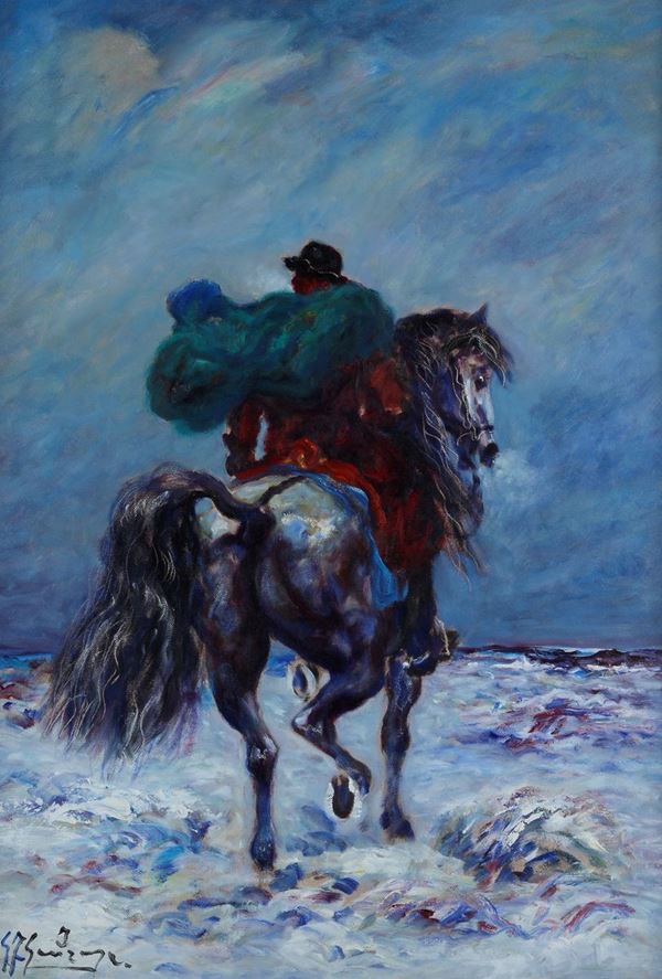 Giovan Francesco Gonzaga - Buttero sulla neve