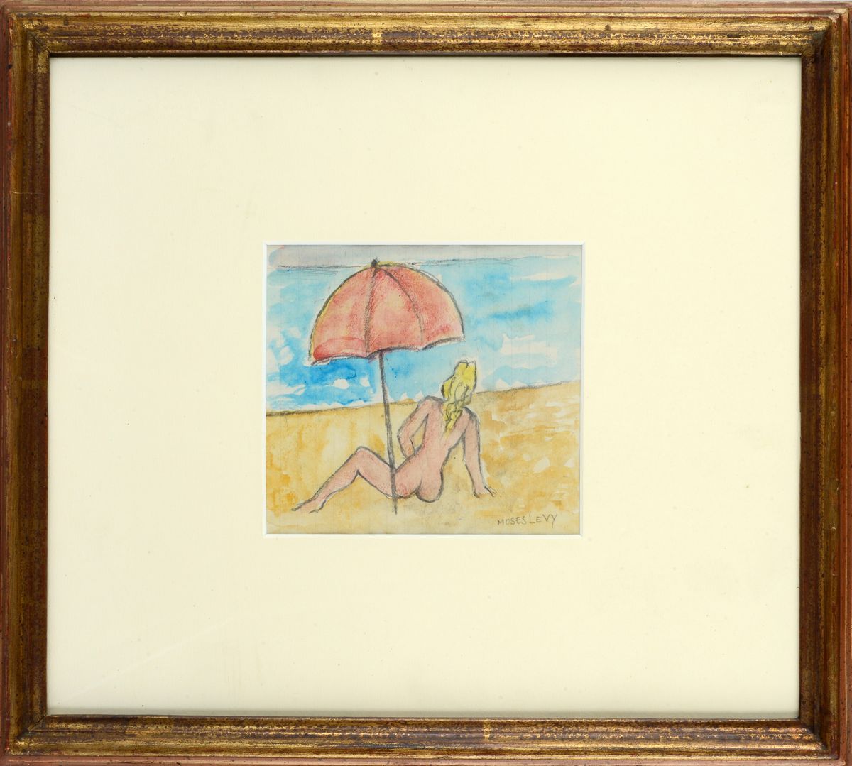 Moses Levy - Figura con Ombrellone
