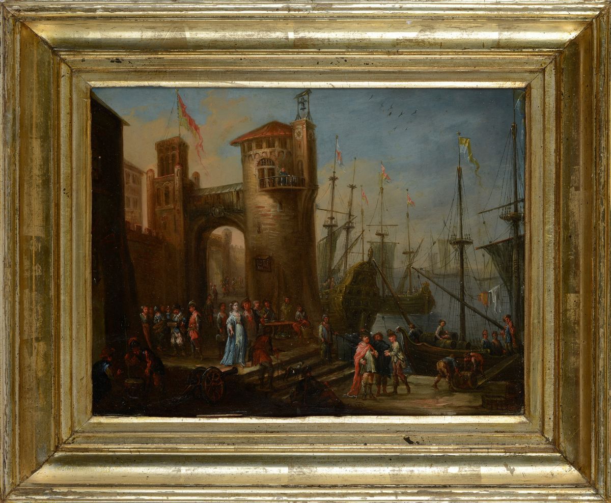 Scuola Fiamminga, XVII Sec. - Al Porto