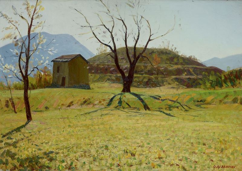 Oreste Albertini - Paesaggio con Alberi