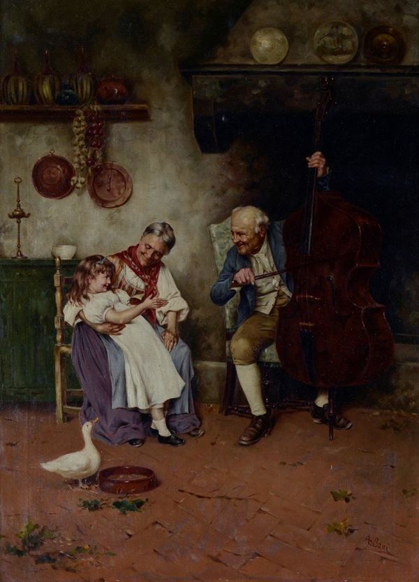 Alessandro Sani - Interior with figures