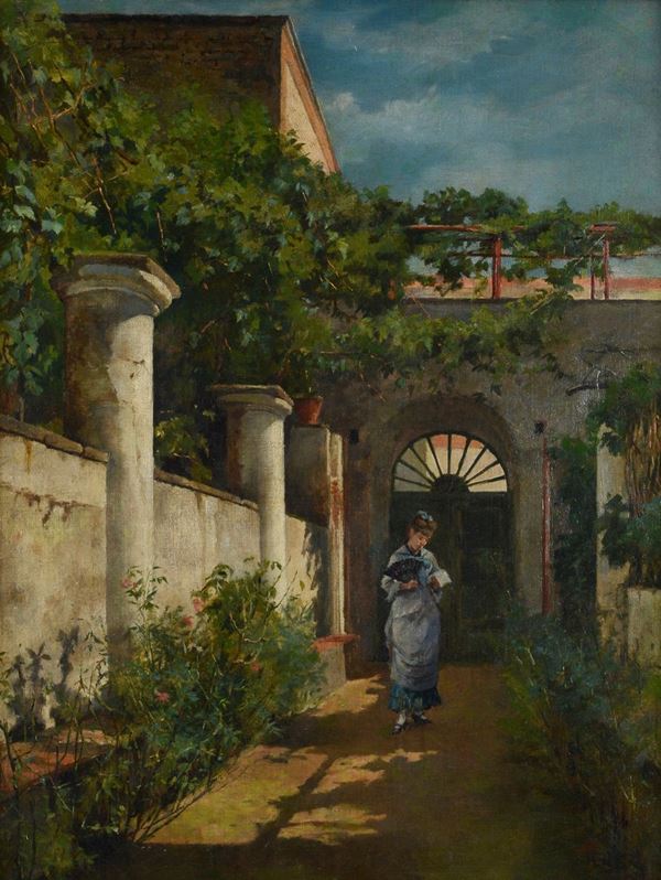Marco De Gregorio - Cortile con pergolato