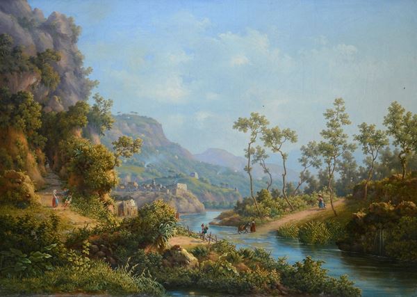 Walter Witting - Paesaggio con fiume