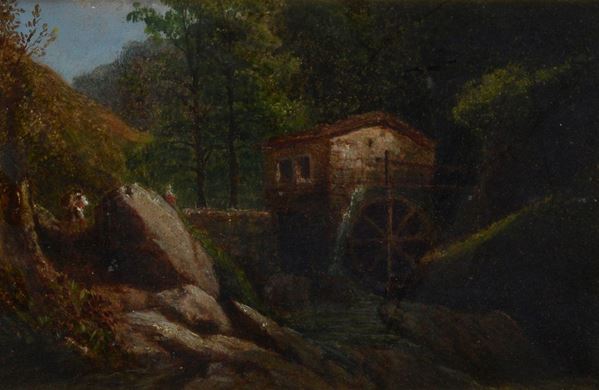 Ercole Gigante - Paesaggio con mulino