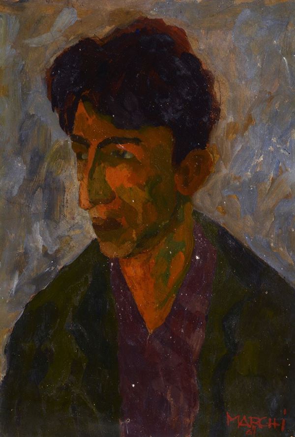Anonimo, XX sec. - Male portrait