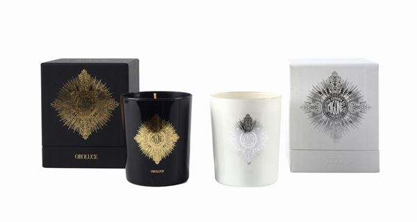 MIGONE dal 1866 - N 2 CANDELE -OROLUCE & LUCE gr 190 cad