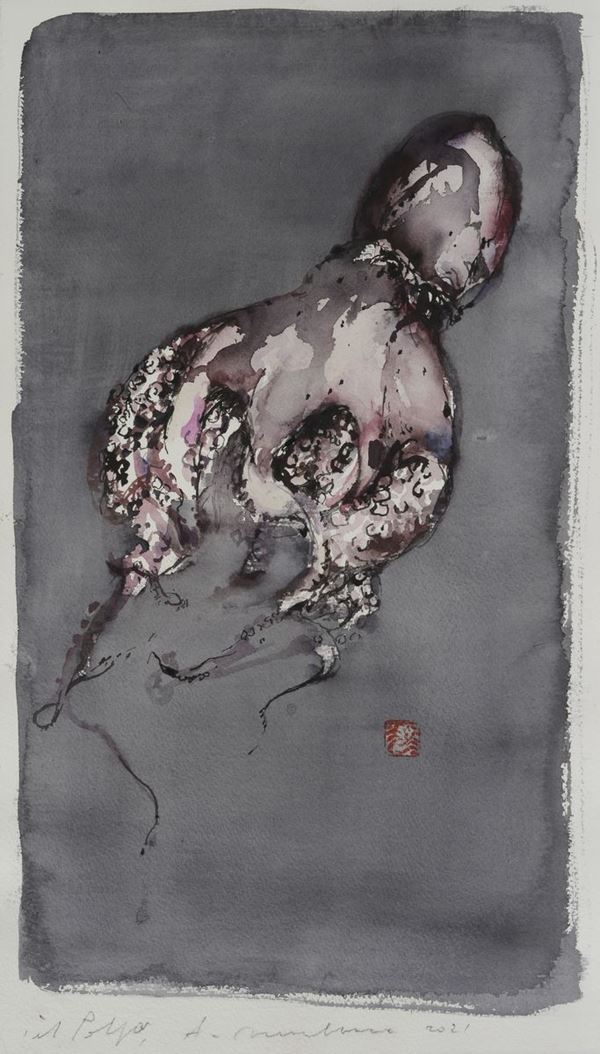 Alessandro Nocentini : Il Polpo  - Asta ASTA DI SOLIDARIETÀ PER CROCE ROSSA ITALIANA - Galleria Pananti Casa d'Aste