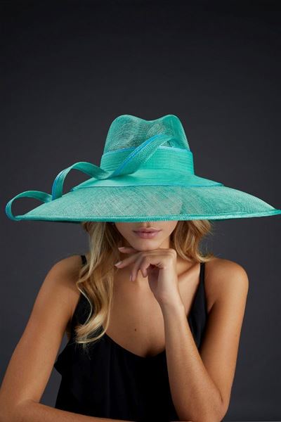 Fedora Grande in Sisal e Balza Crino