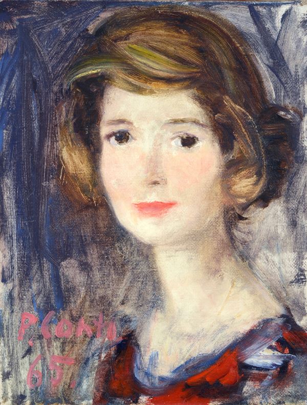 Primo Conti - Portrait of Maria Sacchetti Tiezzi