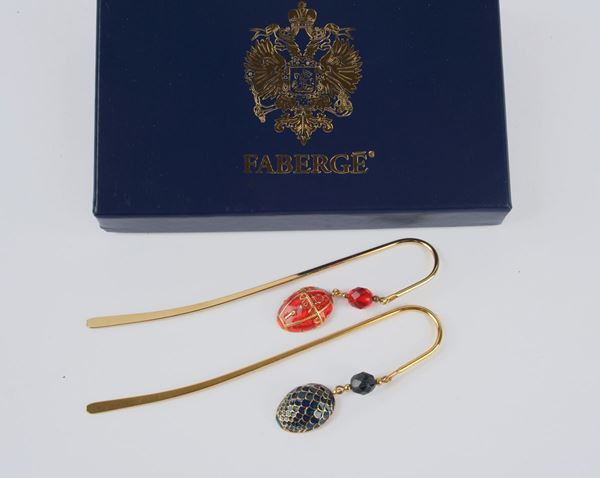 FANI GIOIELLI (Firenze - Siena) - Fabergé - Two bookmarks