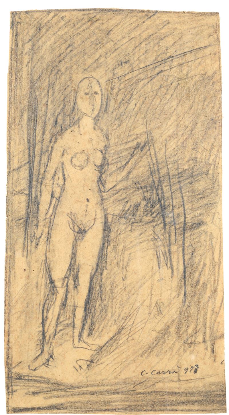 Carlo Carrà - Figura Femminile