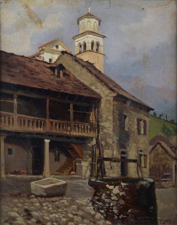 Guglielmo Ciardi - Casolare montano