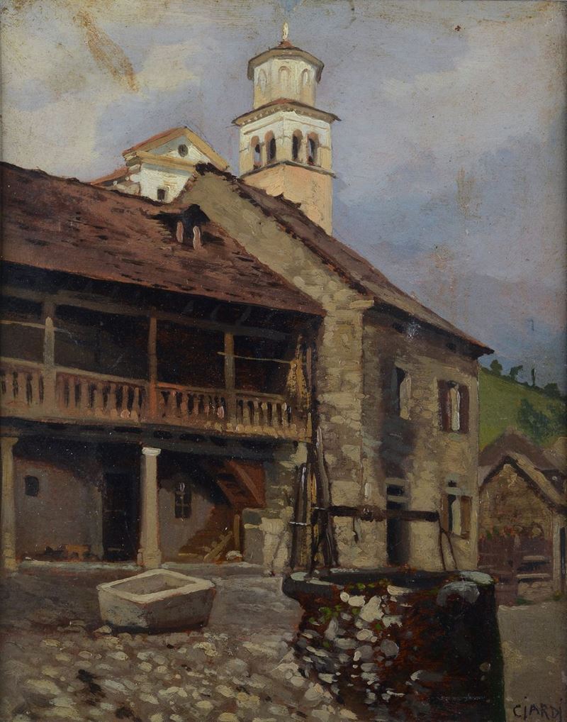 Guglielmo Ciardi - Casolare Montano
