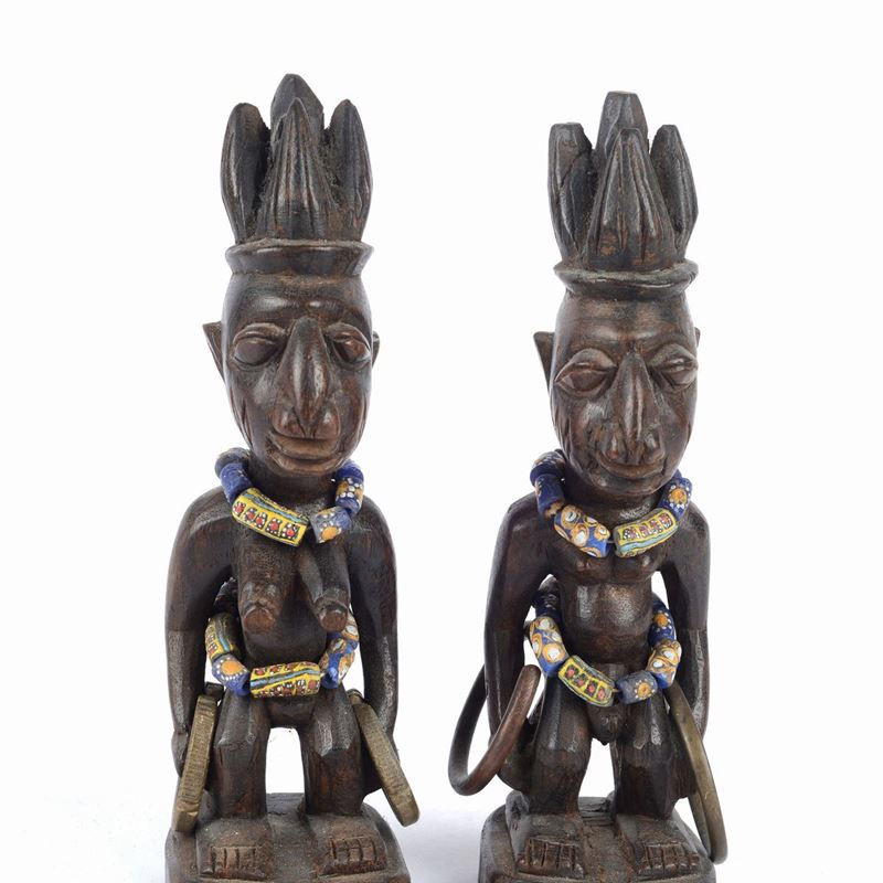 Coppia di Sculture Ibeji Yoruba