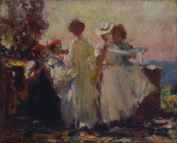 Ludovico Tommasi - Figure in terrazza