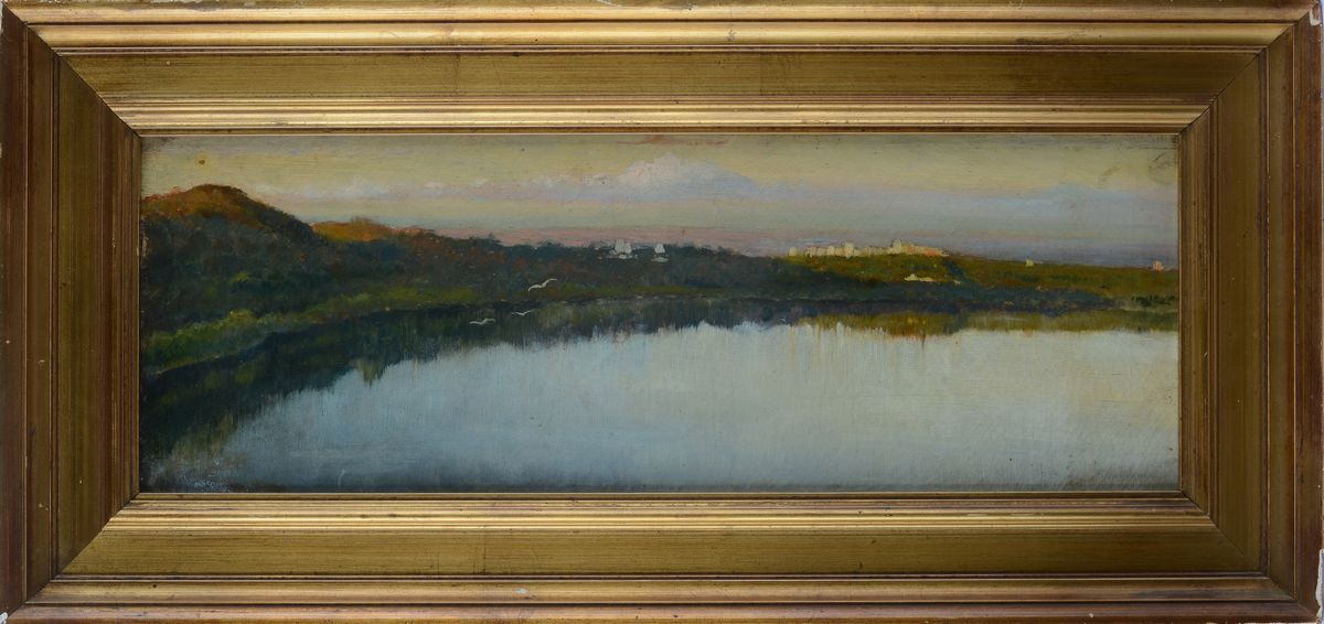 Raffaello Sernesi - Veduta di Lago