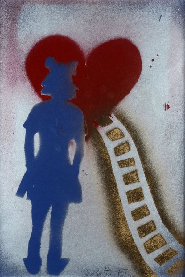 Giosetta Fioroni - Figura, scala e cuore