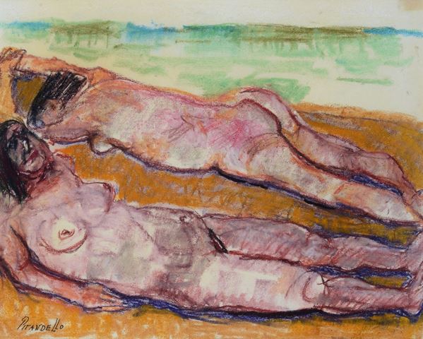 Fausto Pirandello - Bathers