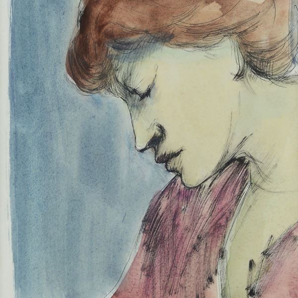Domenico Purificato - Profile of a woman