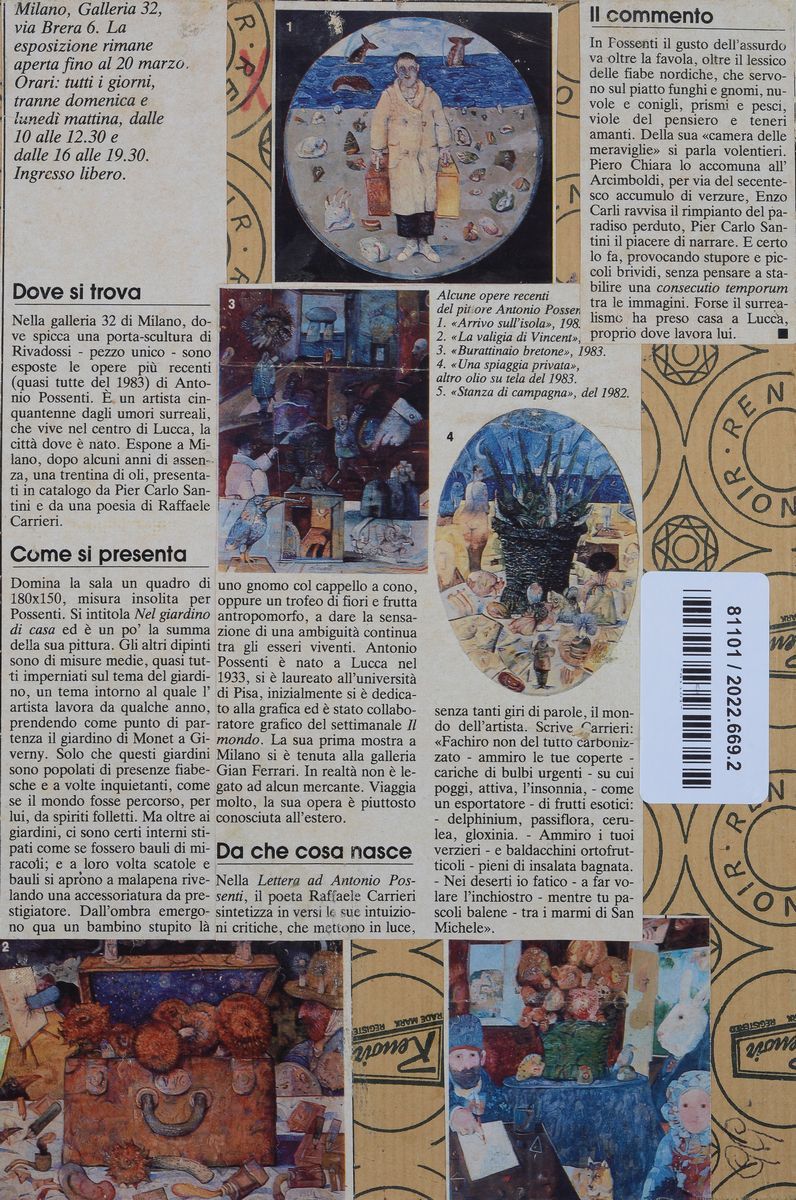 Antonio Possenti - Composizione