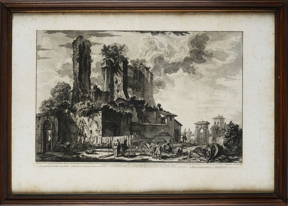 Giovanni Battista Piranesi - Veduta Dell'avanzo del Castello [...]