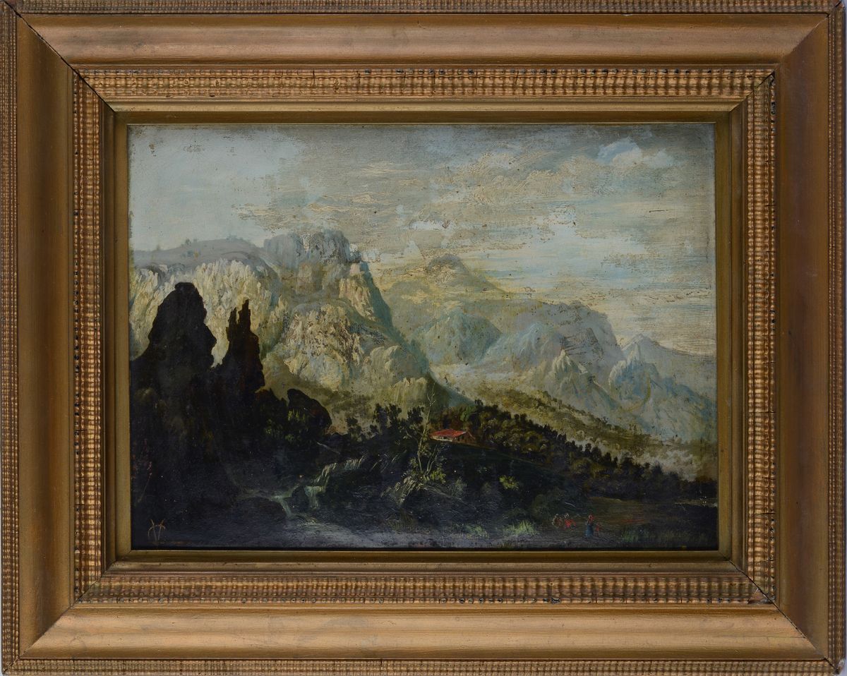Anonimo, XIX Sec. - Paesaggio Montano