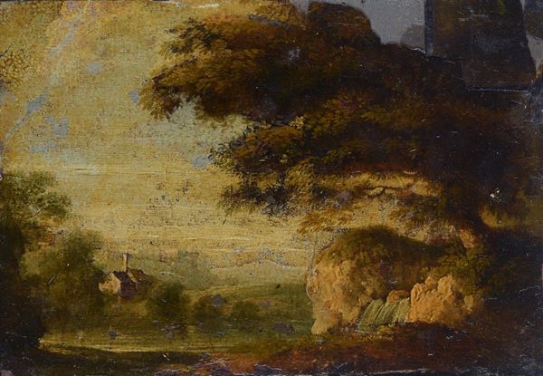 Attr. a Georges Michel (1763-1843) - Paesaggio