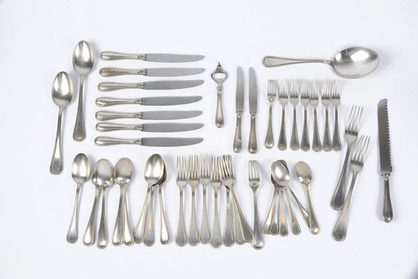 Service of forty-five cutlery  - Auction ANTIQUES - Galleria Pananti Casa d'Aste