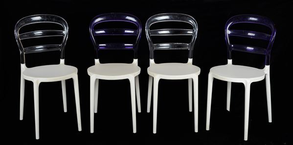 Four Miss Bibi Kartell chairs