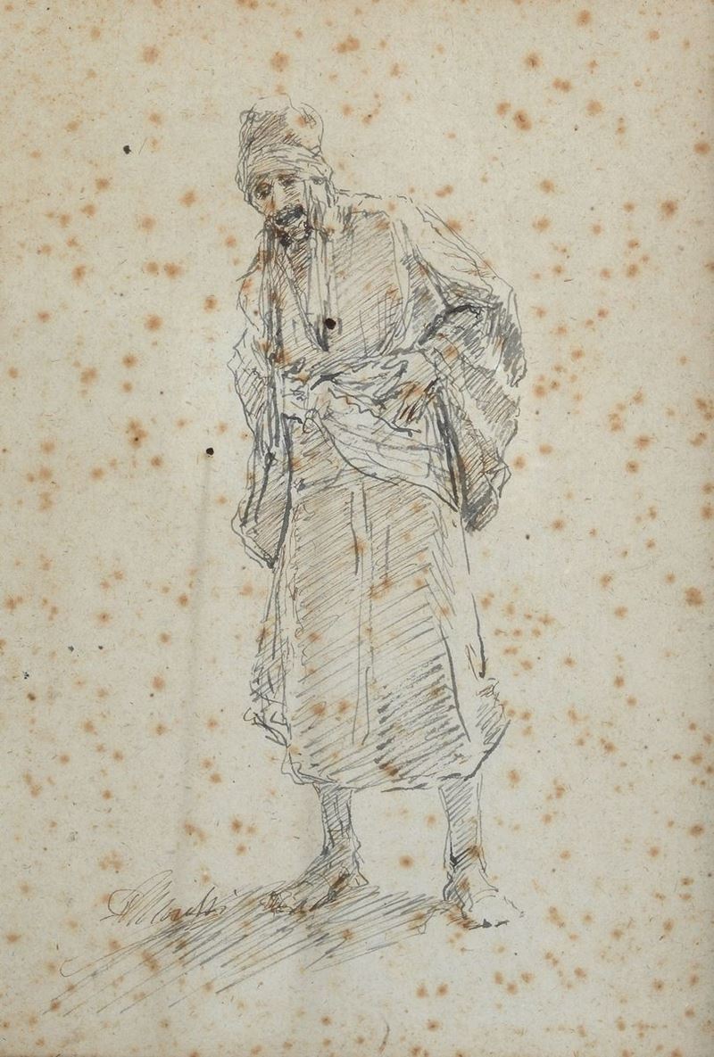Domenico Morelli - Figura di Arabo