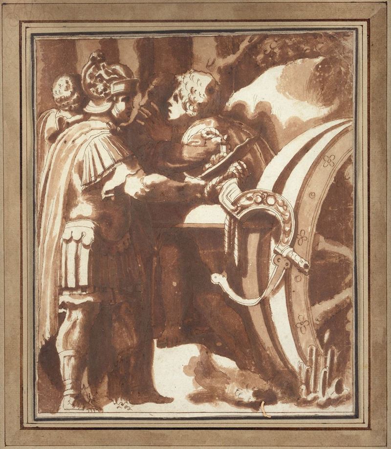 Anonimo, XIX Sec. - Soldati Romani