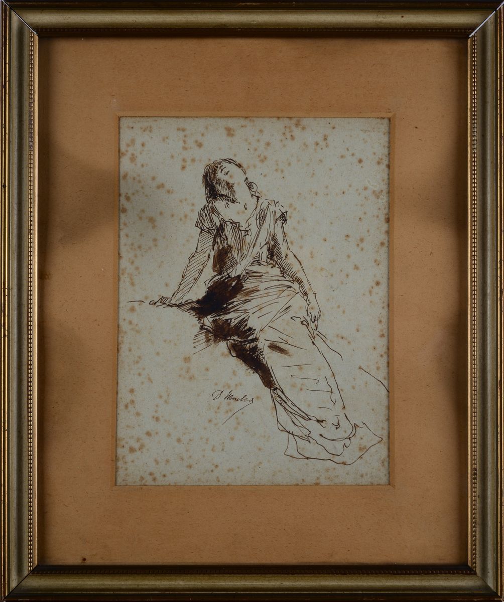 Domenico Morelli - Donna Seduta