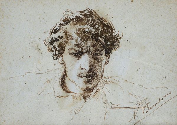 Nicol&#242; Barabino - Self-portrait