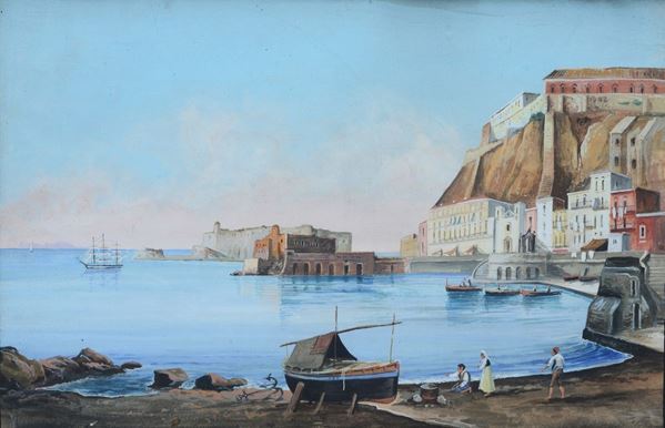 Anonimo, XIX sec. - Coastal landscape