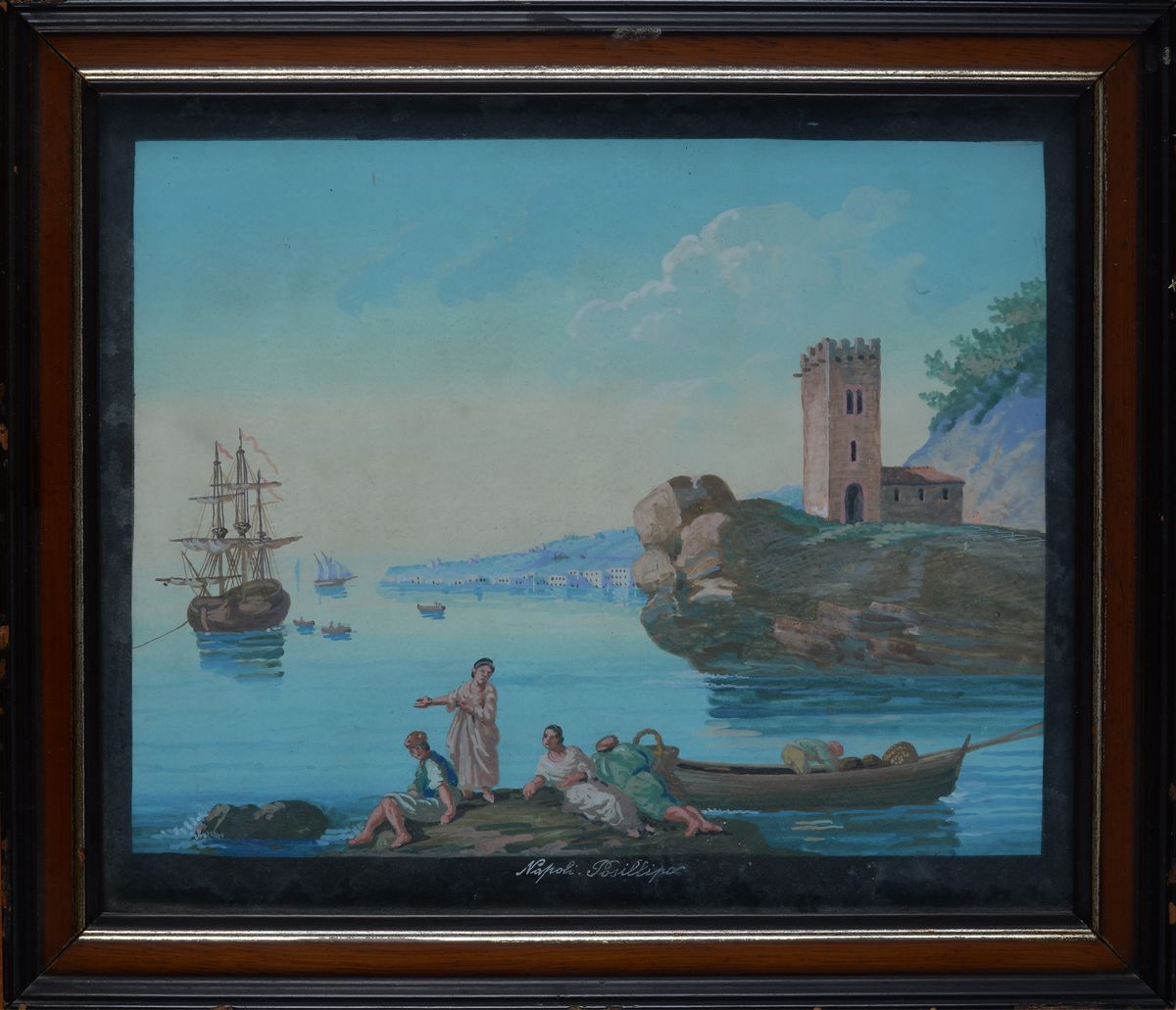 Anonimo, XIX Sec. - Veduta da Posillipo