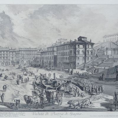 Veduta di Piazza di Spagna