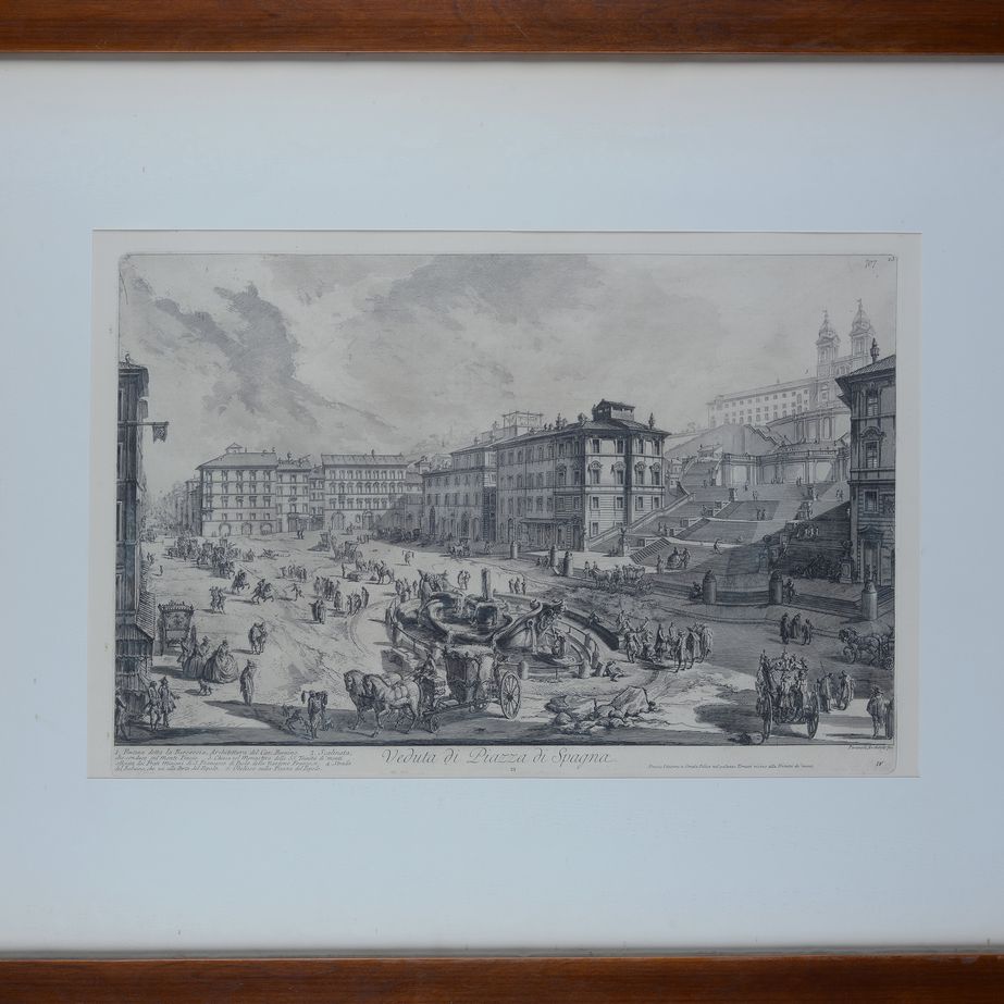 Giovanni Battista Piranesi - Veduta di Piazza di Spagna
