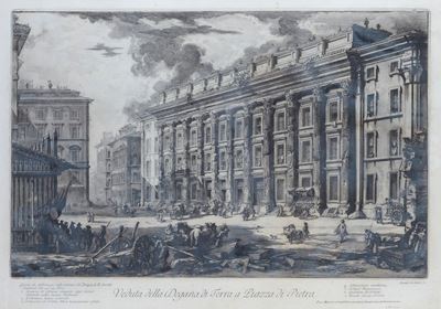 Veduta della Dogana di Terra a Piazza di Pietra