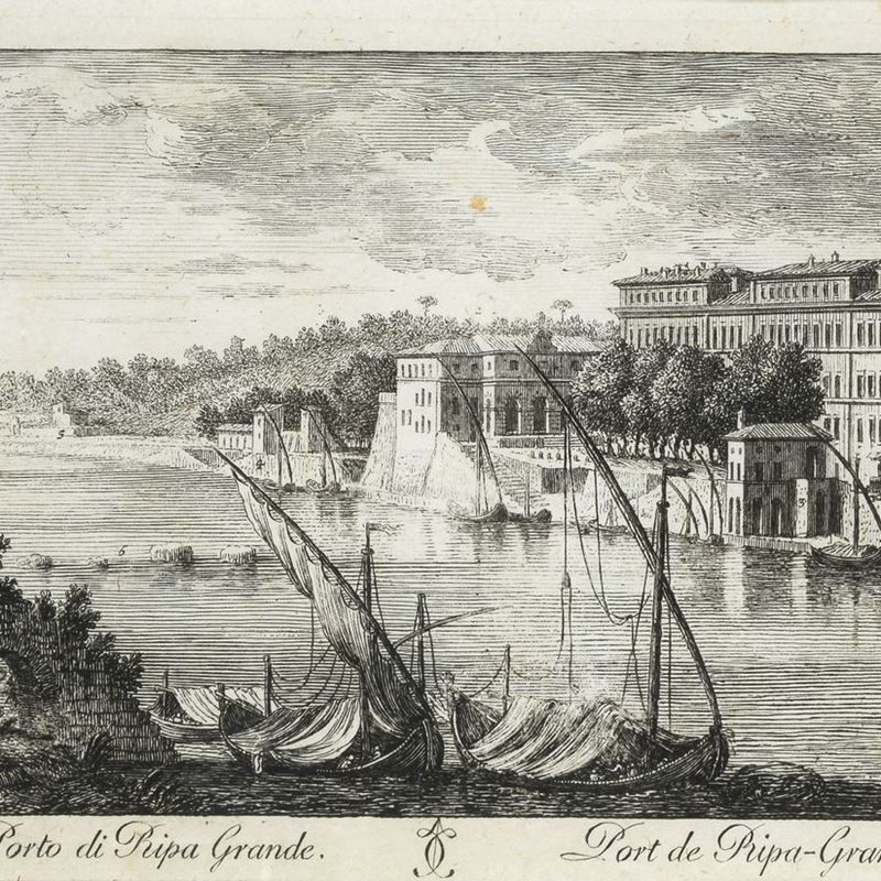 Giuseppe Vasi - Ponte di Ripa Grande