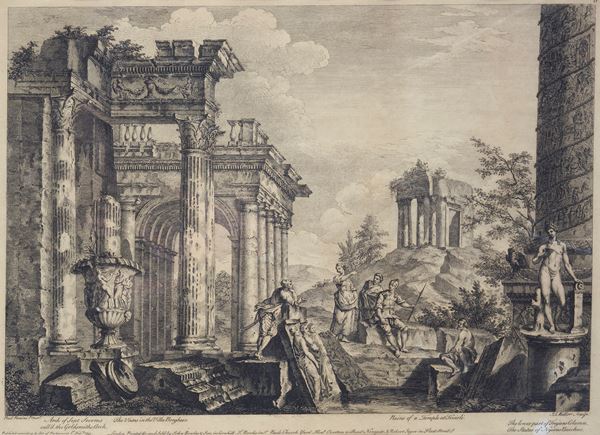Giovanni Paolo Panini - Rovine del Tempio a Tivoli
