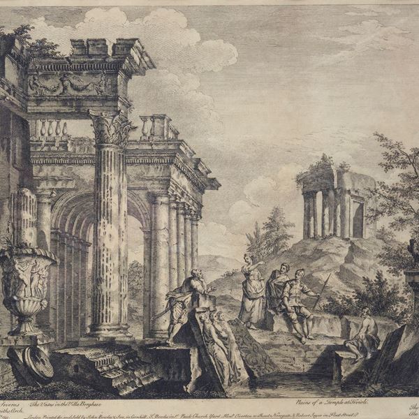 Giovanni Paolo Panini - Rovine del Tempio a Tivoli