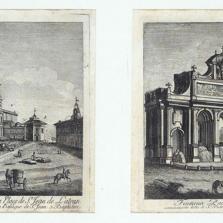 Giuseppe Vasi - Coppia di Acqueforti