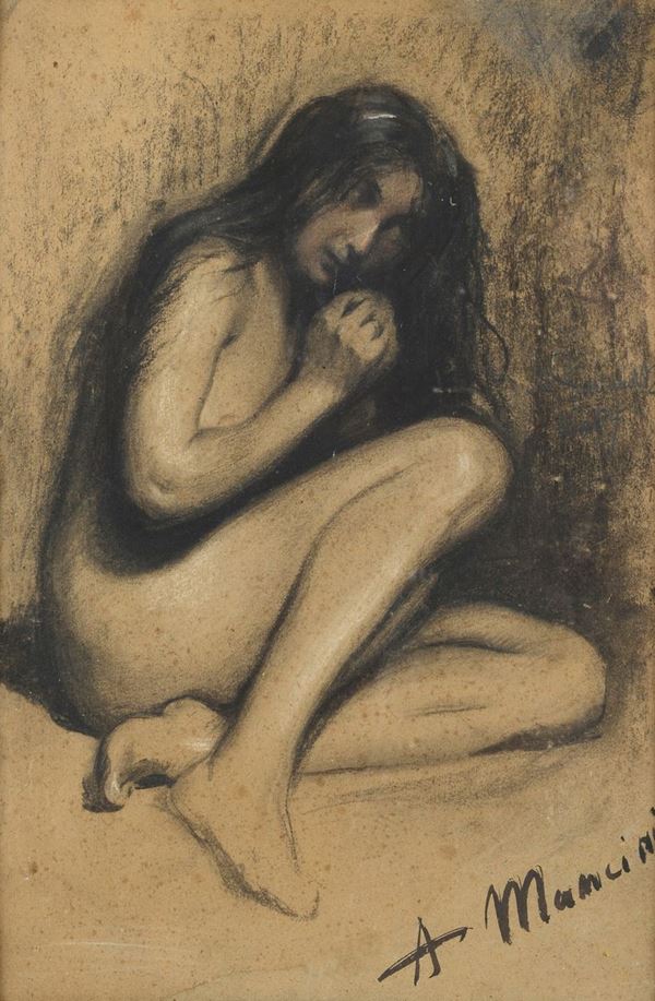 Antonio Mancini - Female nude
