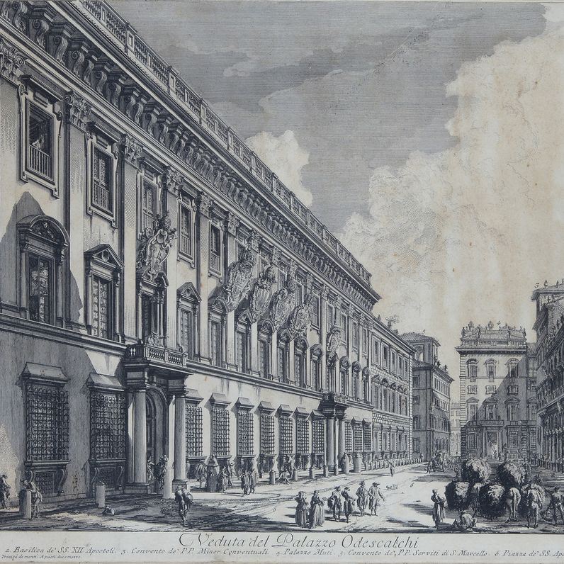 Giovanni Battista Piranesi - Veduta del Palazzo Odescalchi