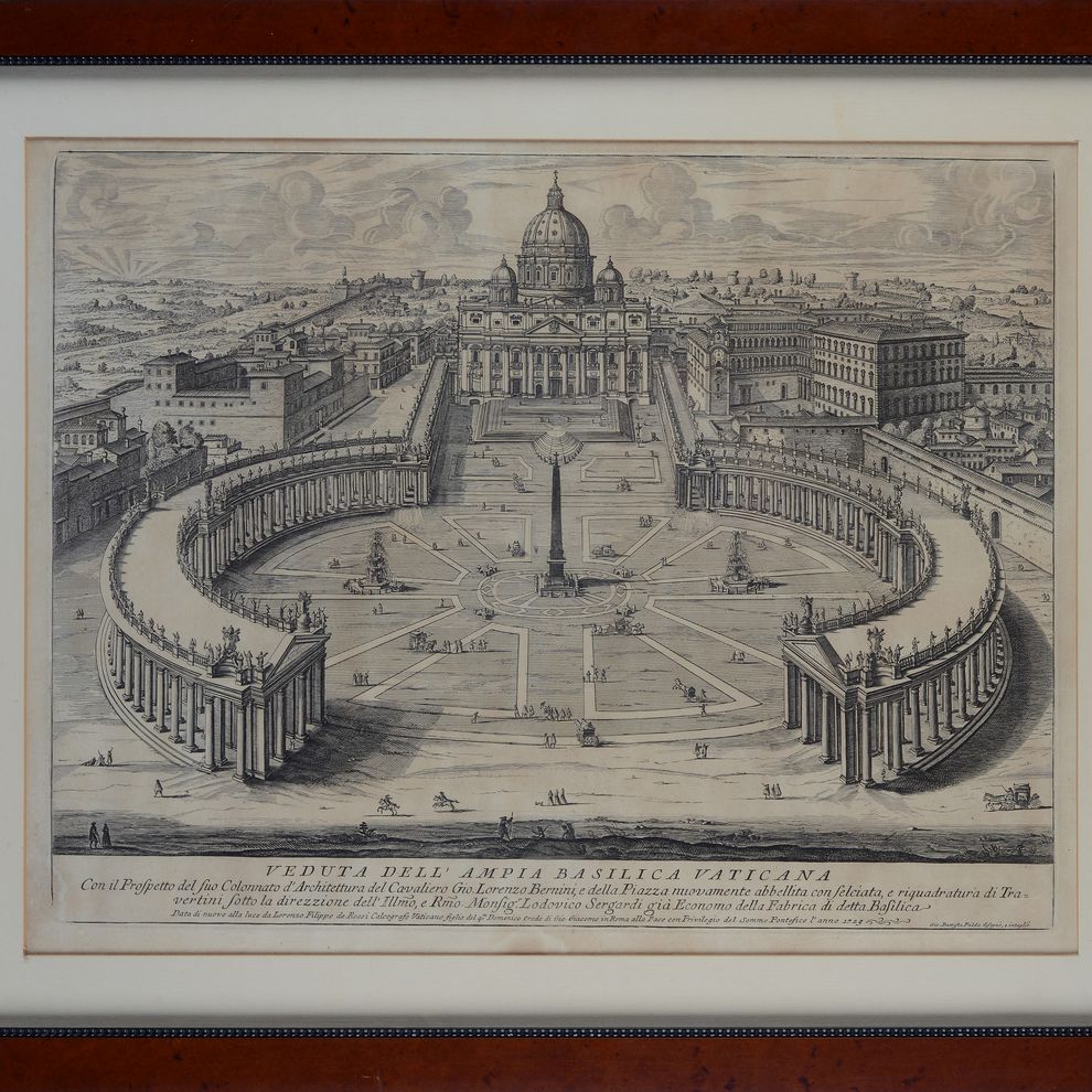 Giovan Battista Falda - Veduta Dell'ampia Basilica Vaticana