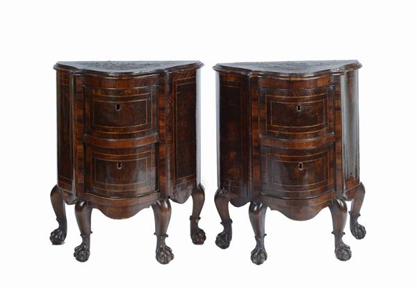 Pair of bedside tables  - Auction ANTIQUES, AUTHORS OF XIX AND XX CENTURY - I - Galleria Pananti Casa d'Aste